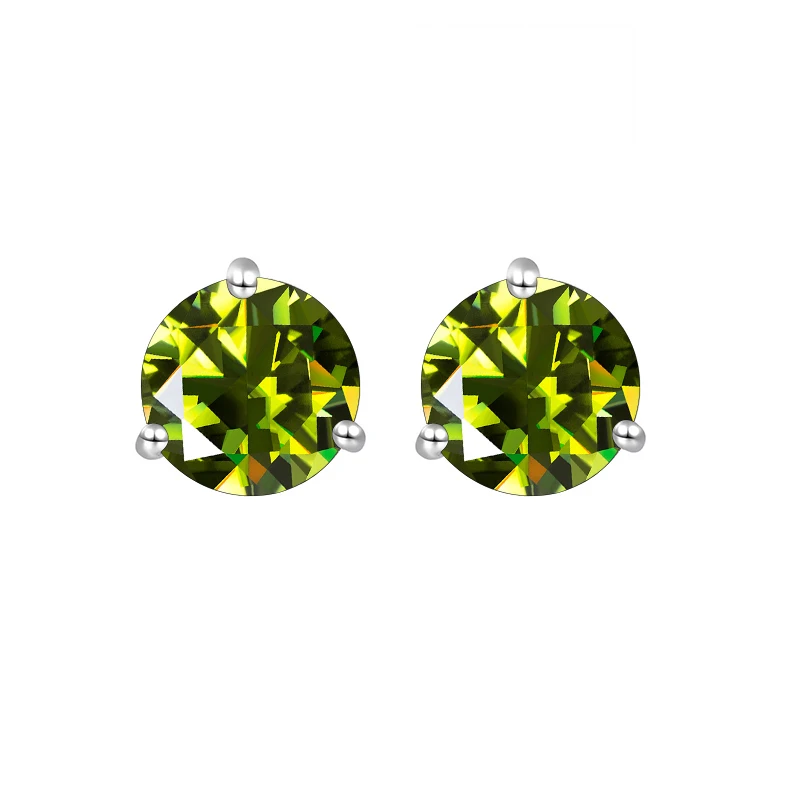 Butterflykiss 0.2-0.5ct Moissanite Screw Stud Earring D Color 925 Sterling Silver Sparkle Earrings For Women Men Wedding Jewelry
