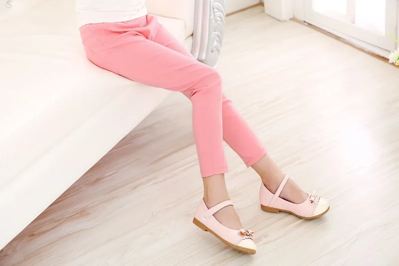 Girls Pants Children Kids Pencil Pants Spring Summer Fashion Candy Colors