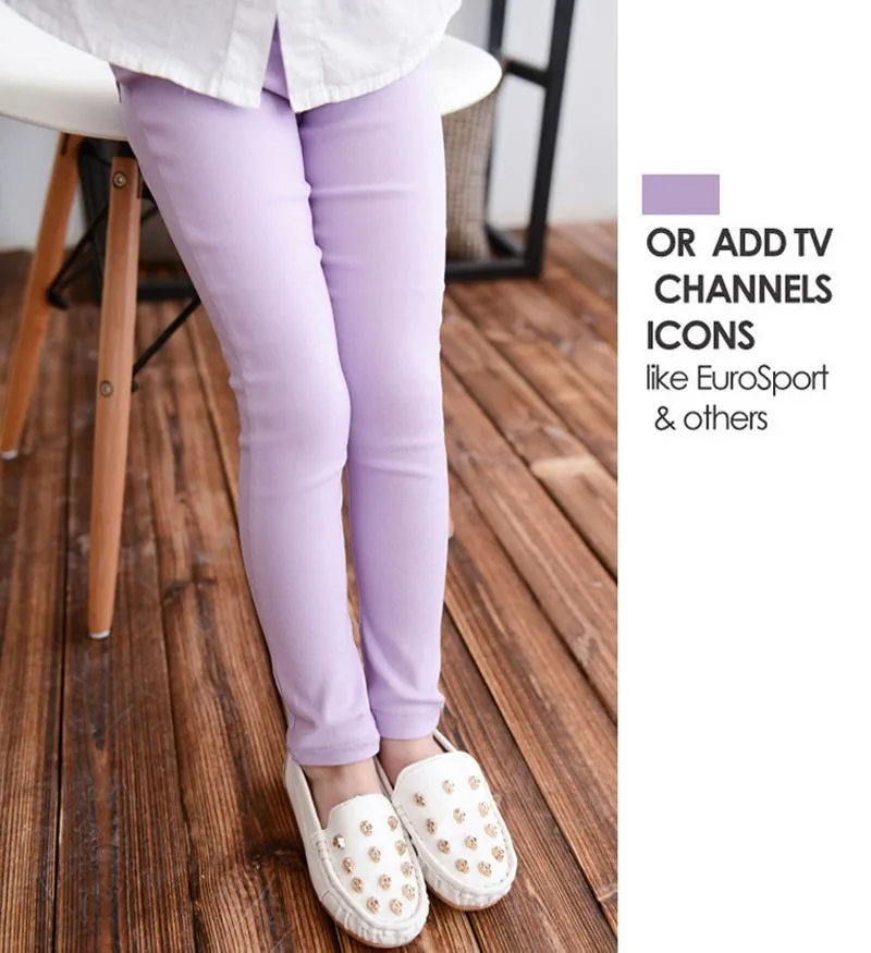 Girls Pants Children Kids Pencil Pants Spring Summer Fashion Candy Colors