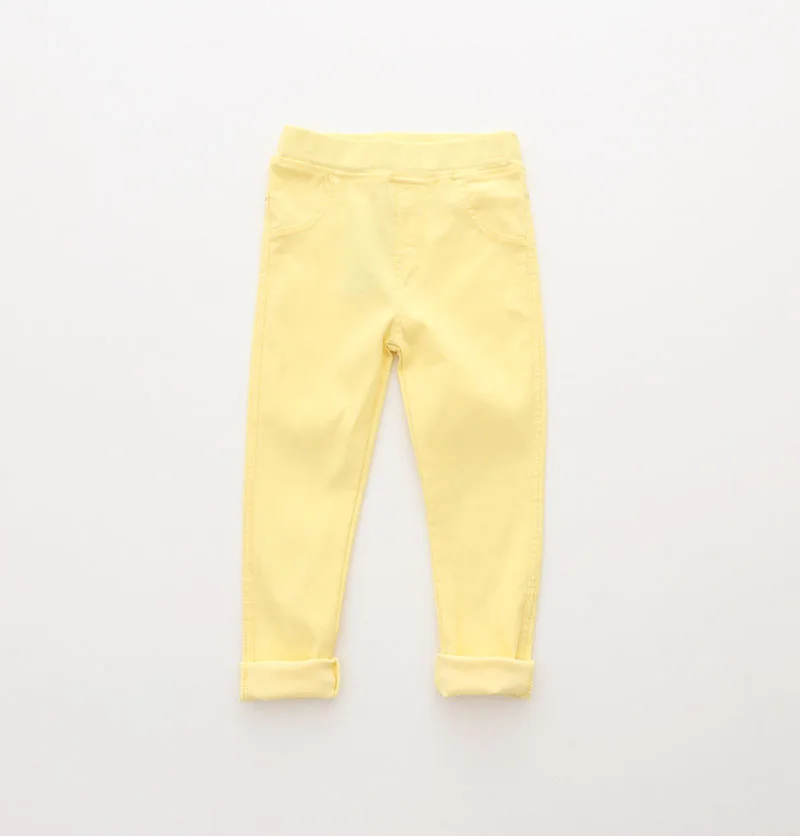 Girls Pants Children Kids Pencil Pants Spring Summer Fashion Candy Colors