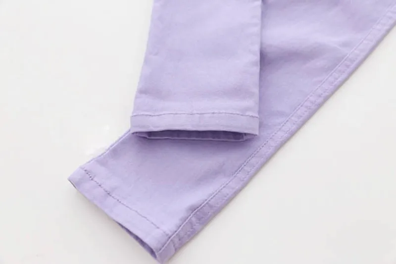 Girls Pants Children Kids Pencil Pants Spring Summer Fashion Candy Colors