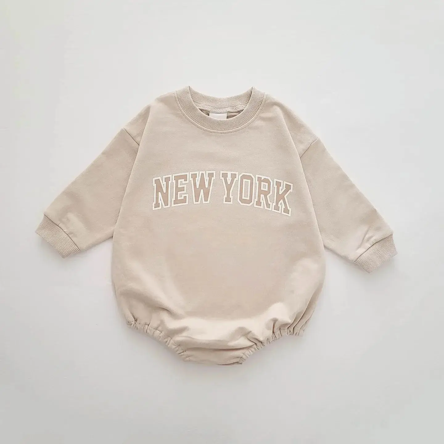 2023 Autumn Letter Printing Newborn Infant Boys Girls Triangle Creeper Long Sleeve Children's One Piece Fashion Baby Clothing