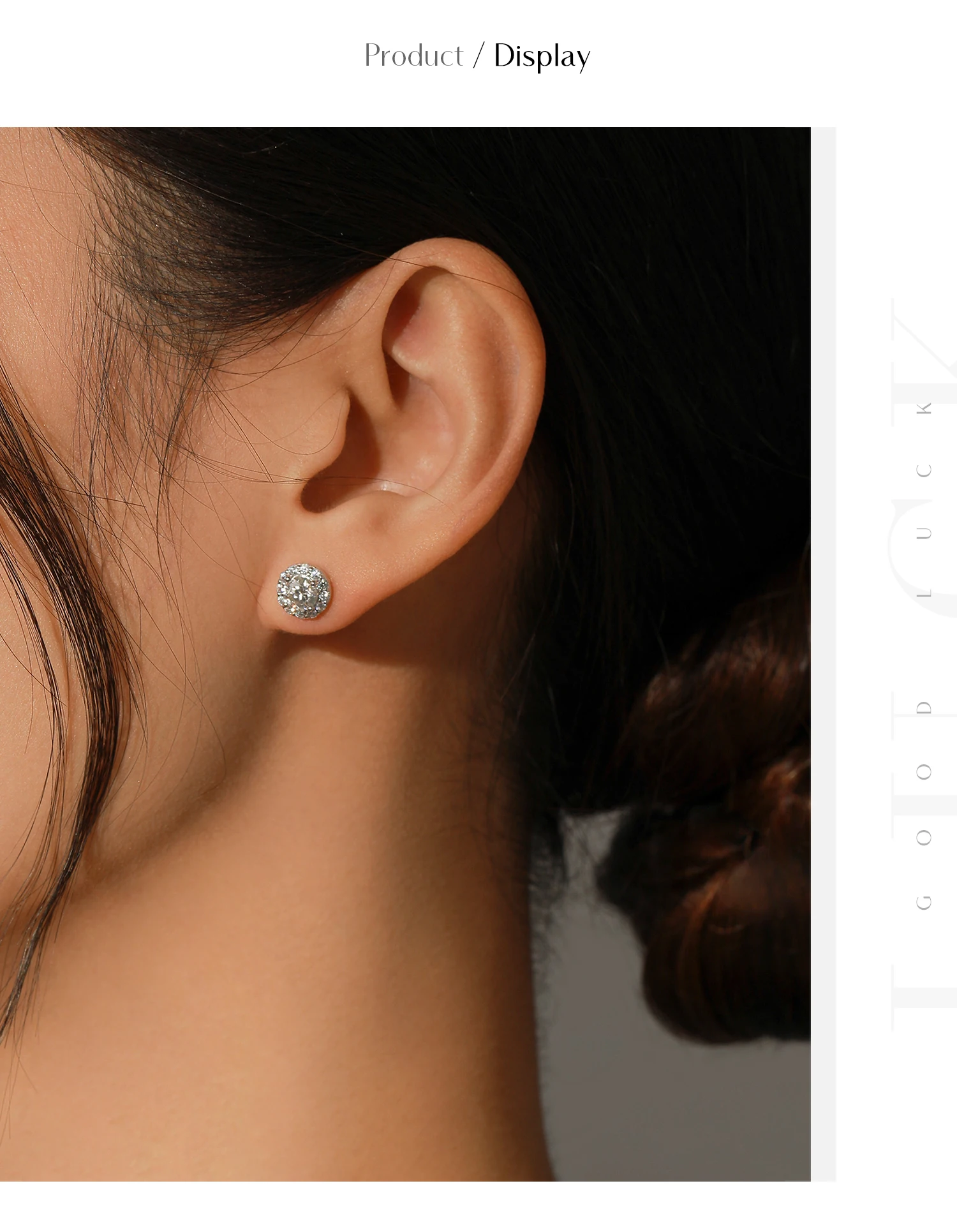 MODIAN 1.00CT Moissanite Earrings For Women 925 Sterling Silver Classic Round Prong Setting D Color Lab Diamonds Wedding Jewelry