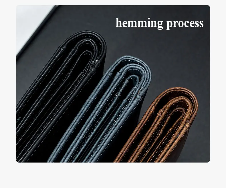 SCHLATUM Genuine Leather Men Business Wallet RFID Men Card Id Holder Coin Purse Travel Wallet  Anti-theft Swipe