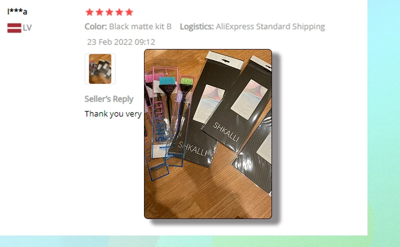 SHKALLI Professional Carbon Fibre Hair Balayage Board and Brush Set Hair Dyeing Tool Kit for Hairdressers