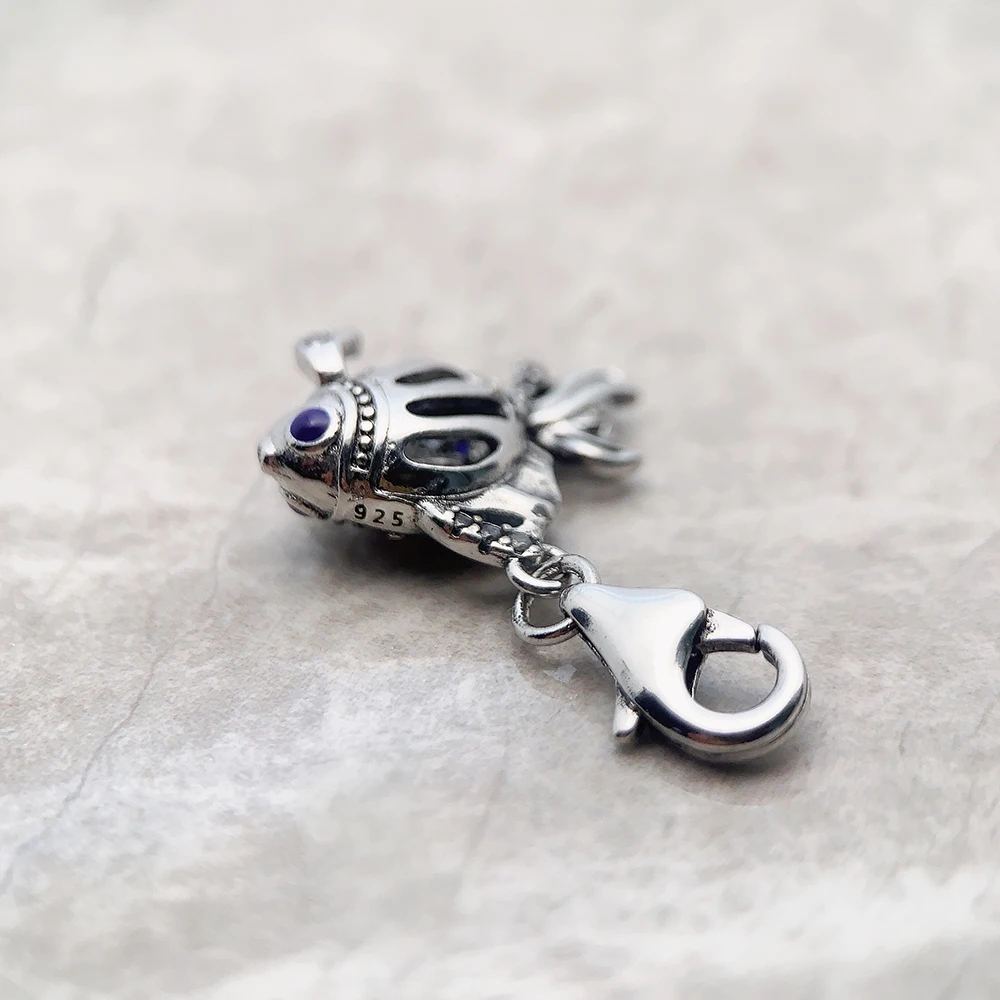 Blue Maritime Fish Charm Pendant 2023 Spring 925 Sterling Silver Trendy Lucky Gift For Women Jewelry