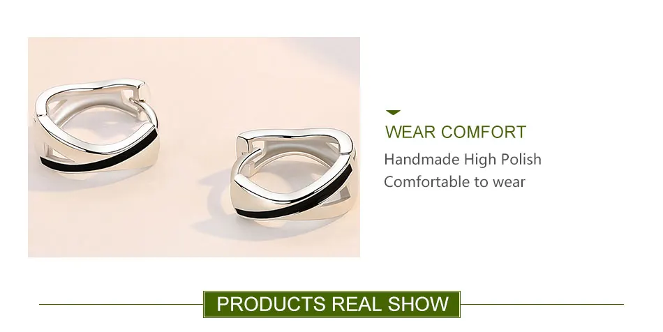 ZDADAN 925 Sterling Silver Geometric Hoop Earrings For Women Fashion Jewelry Accessories