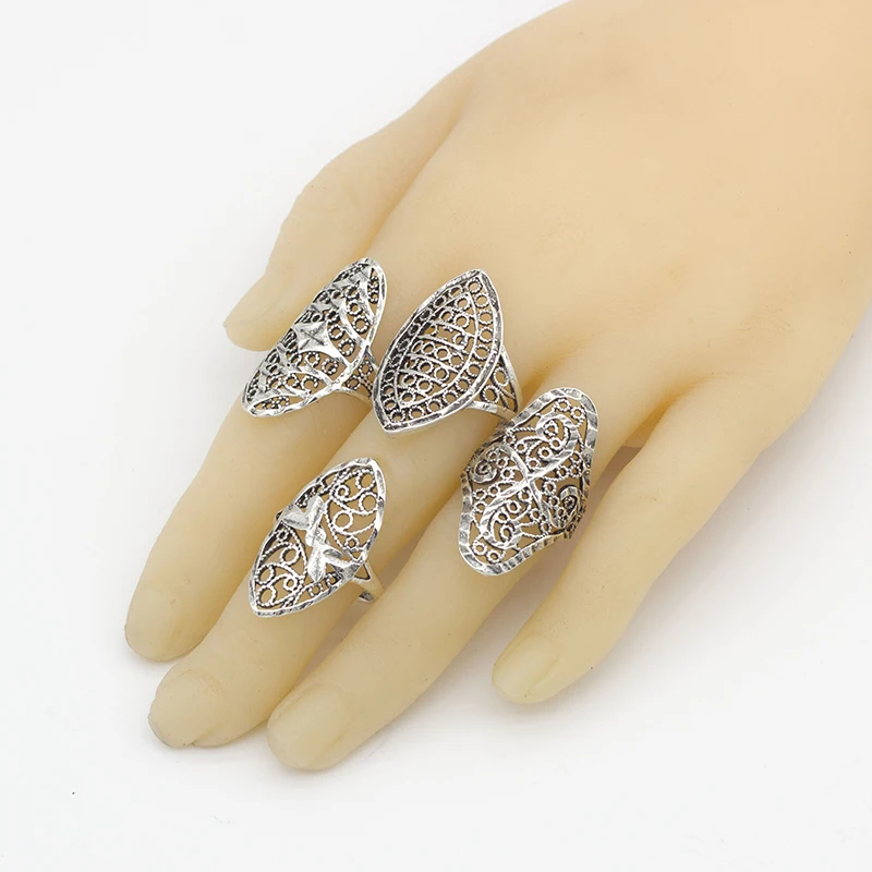 Wholesale 50pcs/lot Hollow Heart Love Crown Flower Mix Style Fashion Finger Rings for Women Wedding Gift Jewelry