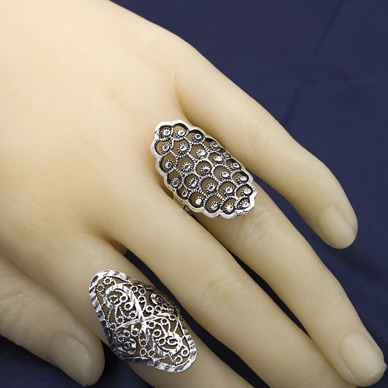 Wholesale 50pcs/lot Hollow Heart Love Crown Flower Mix Style Fashion Finger Rings for Women Wedding Gift Jewelry