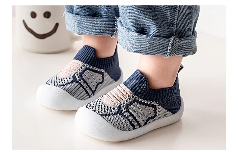 Baby Shoes Anti-slip Breathable Infant Crib Floor Socks with Rubber Sole for Children Boys Mesh Shoes Soft Bottom Baby Girl 아기신발