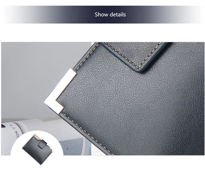 Short Luxury Men Wallets Zipper Coin Pocket Card Holder Male Wallet Clutch Photo Holder Name Engraved Brand Man Wallet