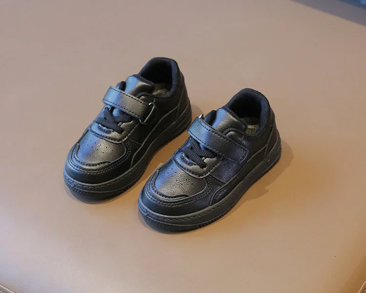 Tenis Sneakers Kids Spring/Autumn New Boys Girls Sports Shoes Casual Board Shoes Leather Soft Soled Children Small White Shoes