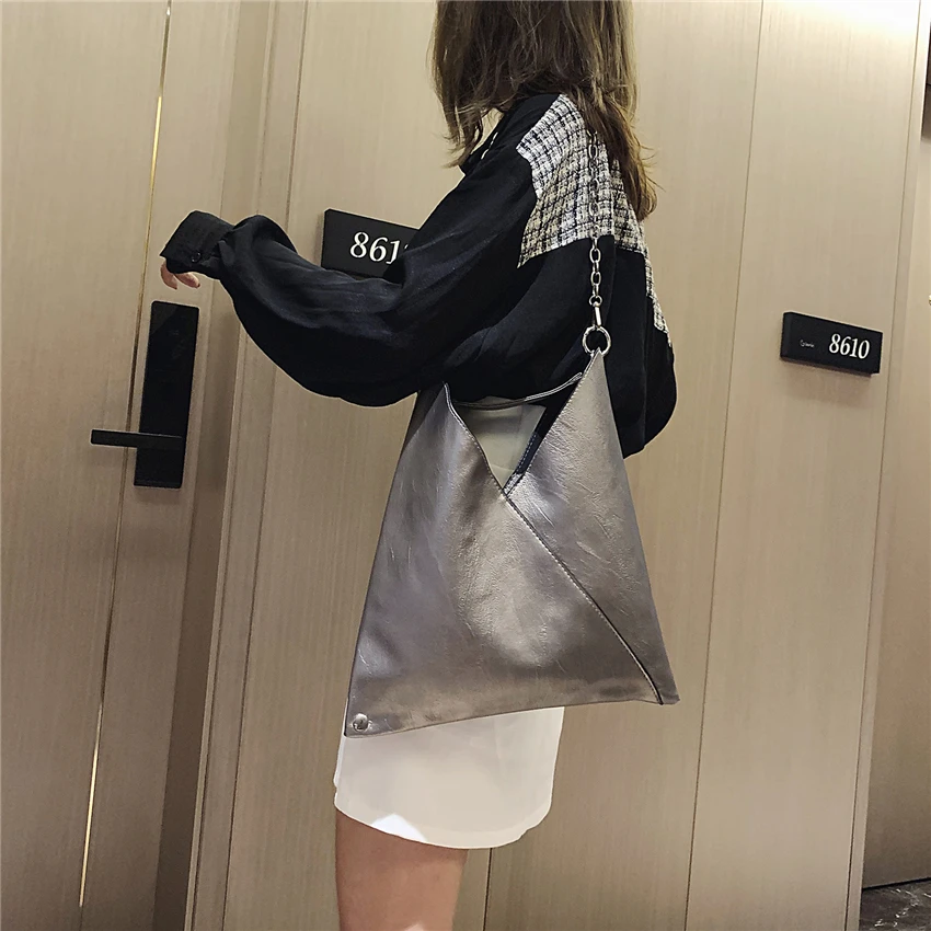 Fashion Leather Handbags for Ladies Luxury Handbags Women Bags Designer Large Capacity Tote Simple Chain Shoulder Bag Female