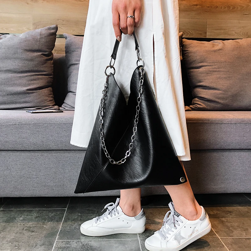 Fashion Leather Handbags for Ladies Luxury Handbags Women Bags Designer Large Capacity Tote Simple Chain Shoulder Bag Female