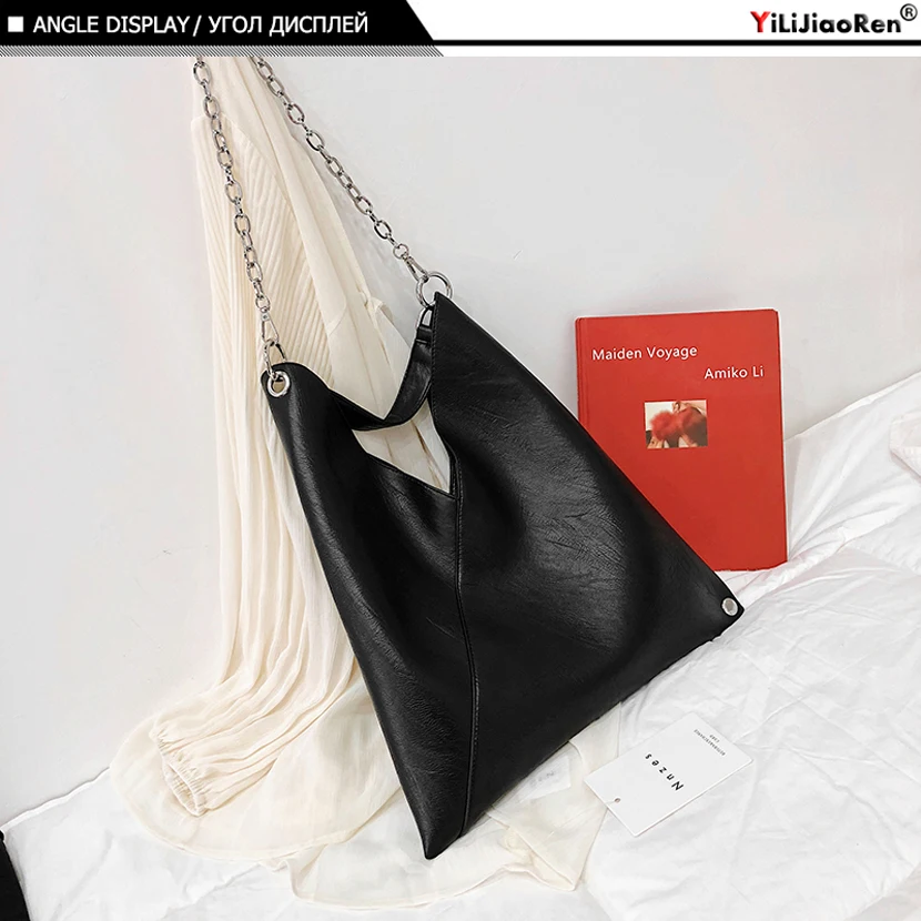 Fashion Leather Handbags for Ladies Luxury Handbags Women Bags Designer Large Capacity Tote Simple Chain Shoulder Bag Female