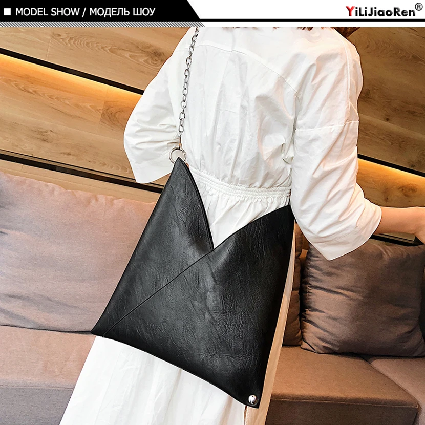 Fashion Leather Handbags for Ladies Luxury Handbags Women Bags Designer Large Capacity Tote Simple Chain Shoulder Bag Female