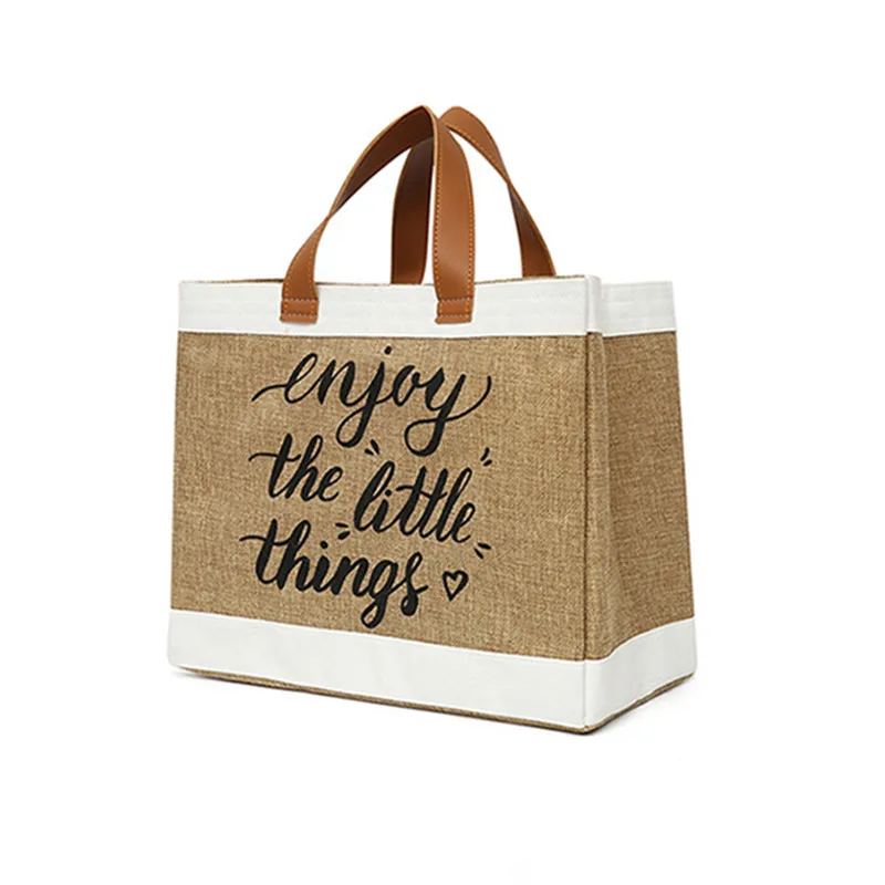 Tote Bag Women Canvas Casual Large Capacity Shoulder Bag For Female Fashion Vintage Handbag Letter Printing Shooper HandBag 2023
