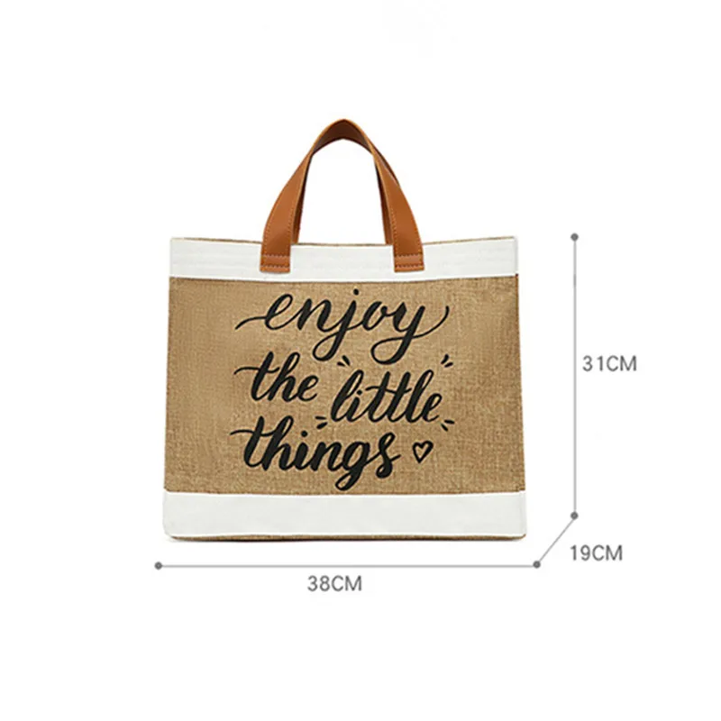 Tote Bag Women Canvas Casual Large Capacity Shoulder Bag For Female Fashion Vintage Handbag Letter Printing Shooper HandBag 2023