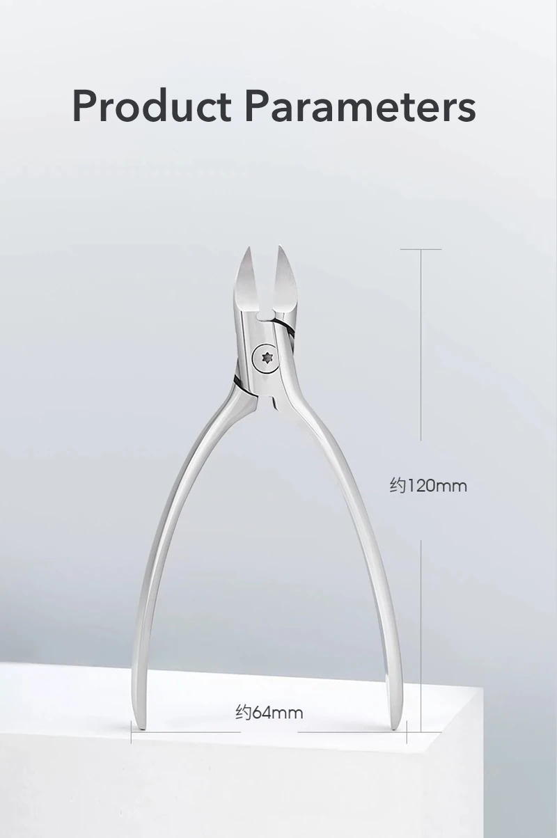 1Pcs Thick Nail Clippers Ingrown Toenail Nipper Pedicure Cutter Onychomycosis Trimmer Professional Plier Manicure Tool