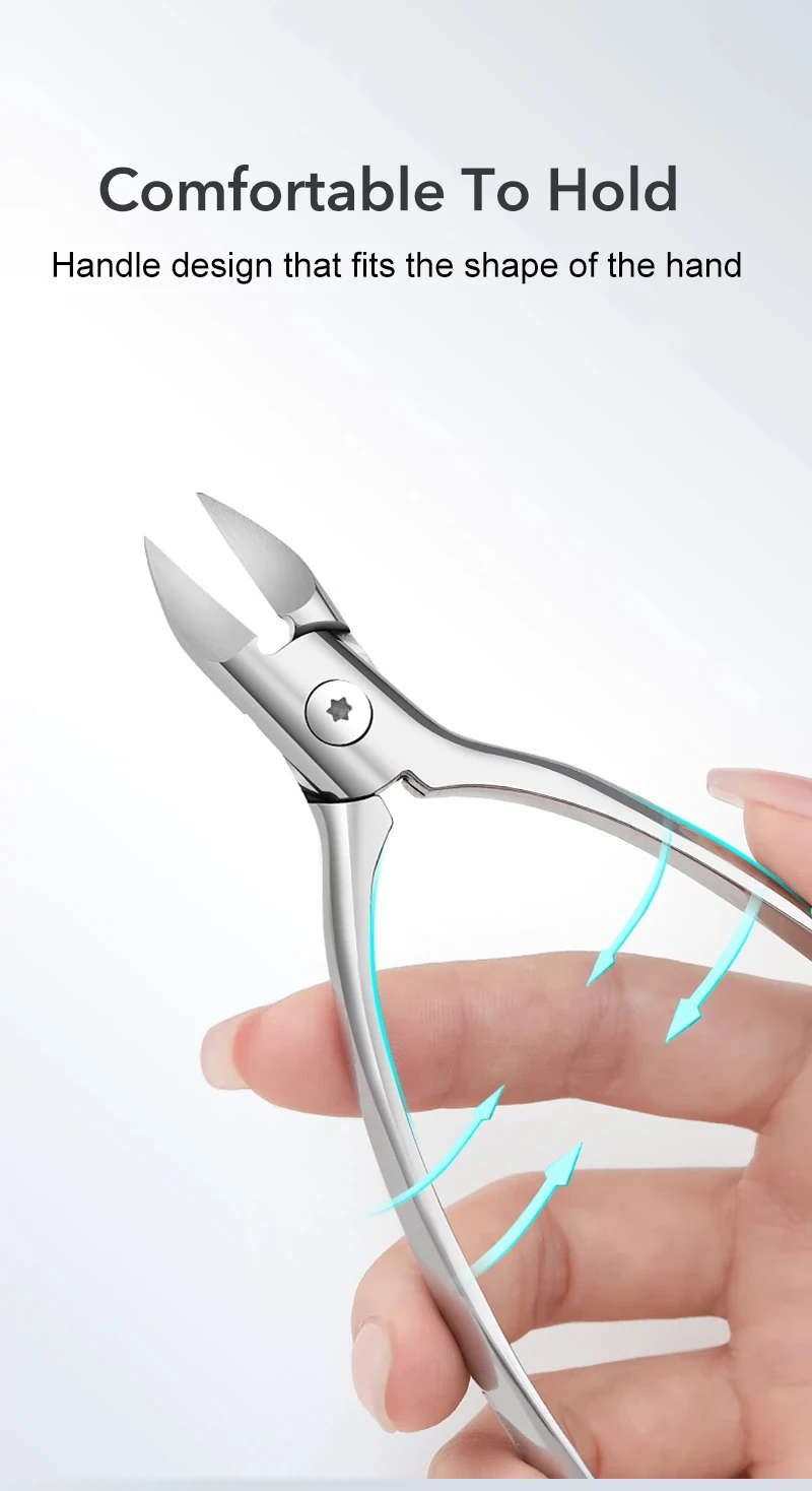 1Pcs Thick Nail Clippers Ingrown Toenail Nipper Pedicure Cutter Onychomycosis Trimmer Professional Plier Manicure Tool