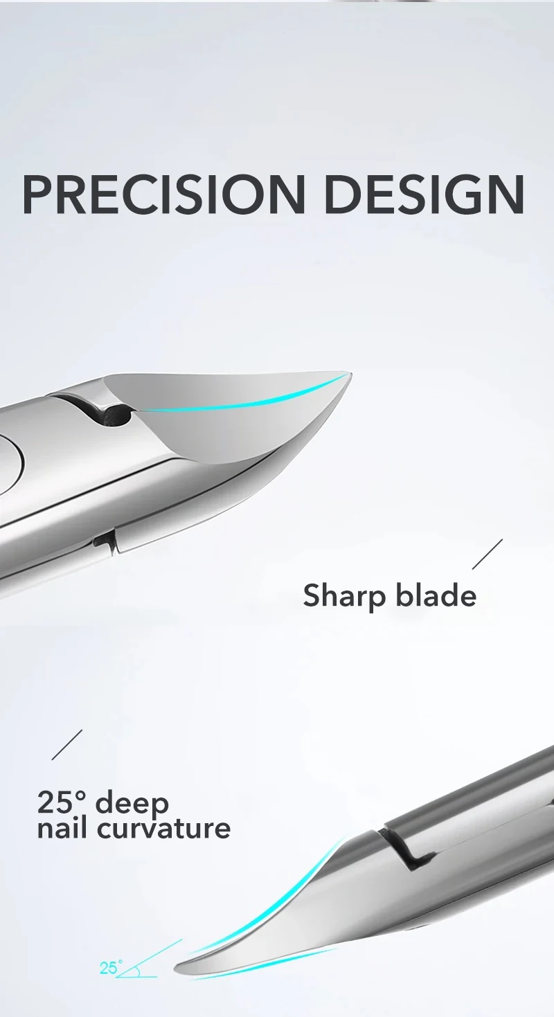 1Pcs Thick Nail Clippers Ingrown Toenail Nipper Pedicure Cutter Onychomycosis Trimmer Professional Plier Manicure Tool
