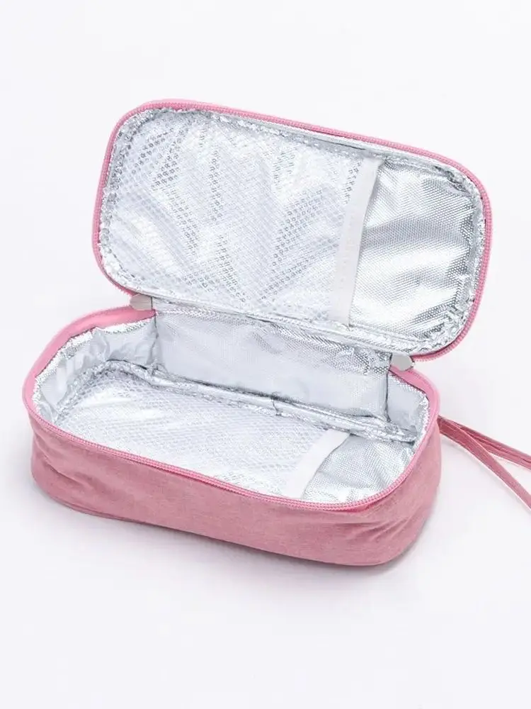 Thermal Insulated Insulin Cooling Bag Diabetic Pocket Pill Protector Medicla Cooler without Gel Oxford Waterproof Travel Case
