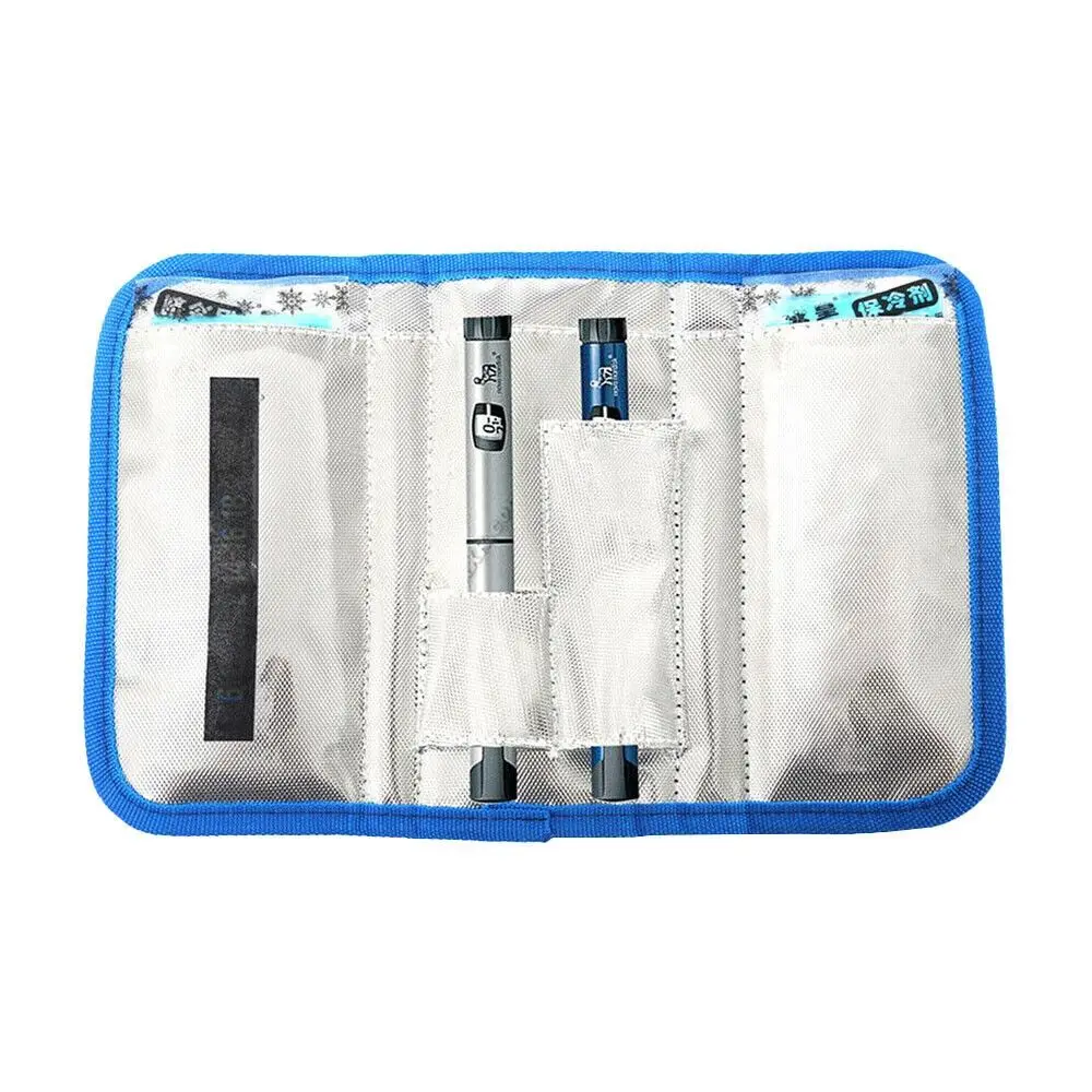 Thermal Insulated Insulin Cooling Bag Diabetic Pocket Pill Protector Medicla Cooler without Gel Oxford Waterproof Travel Case