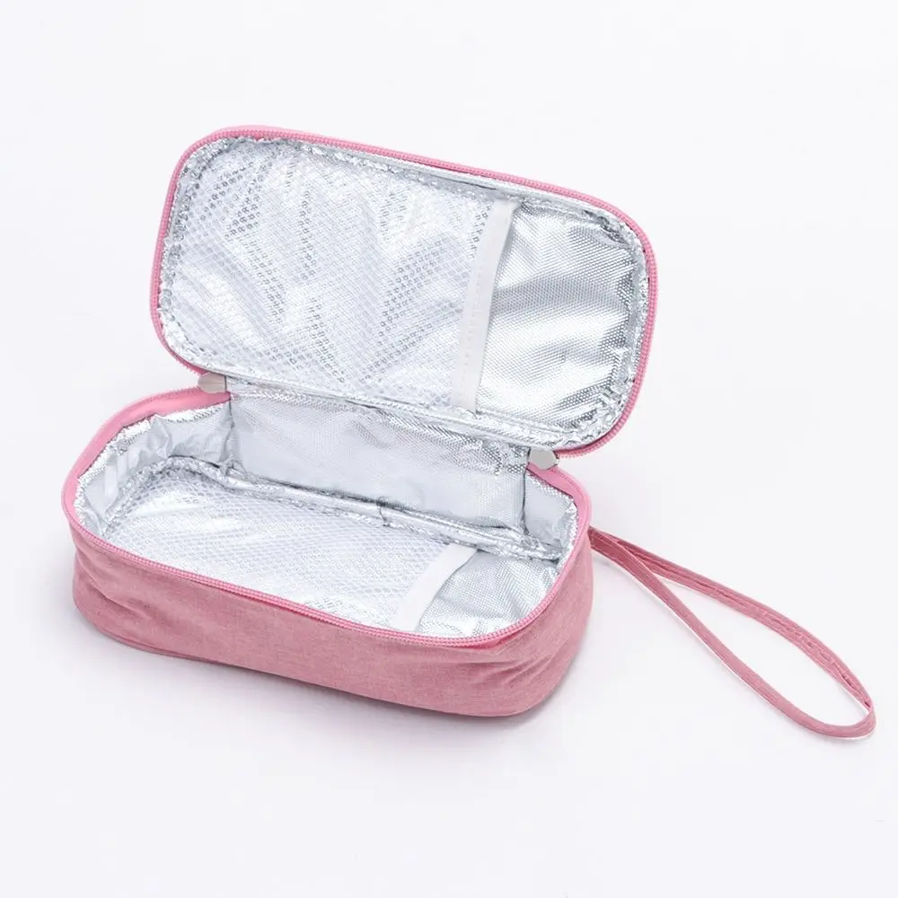Thermal Insulated Insulin Cooling Bag Diabetic Pocket Pill Protector Medicla Cooler without Gel Oxford Waterproof Travel Case