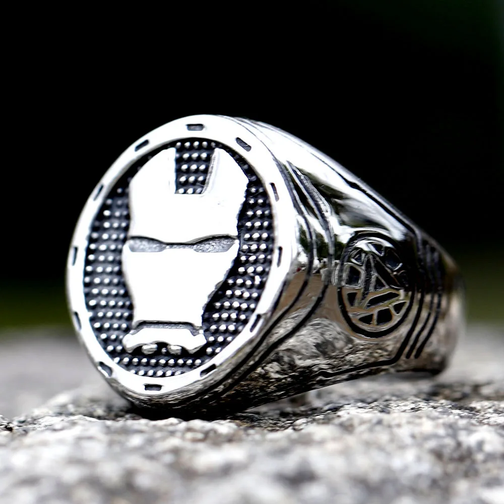 New 316L Stainless Steel Vintage Rings Men's Fashion Hip Hop Biker Rings movie Jewelry Birthday Creative Gift free shipping