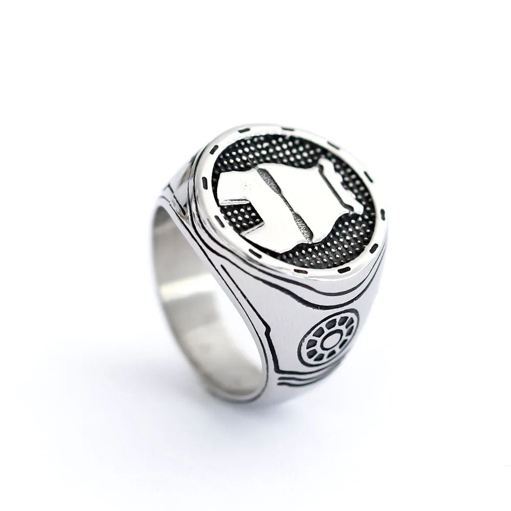 New 316L Stainless Steel Vintage Rings Men's Fashion Hip Hop Biker Rings movie Jewelry Birthday Creative Gift free shipping