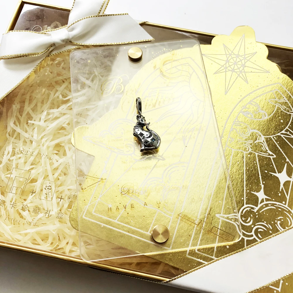 Magic Cat Constellation Personal Lucky Charm For Women 925 Sterling Silver Romantic Pendant