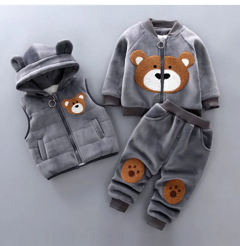 Boys Clothes Autumn Winter Warm Baby Girl Clothes Kids Sport Suit Outfits Newborn Clothes Infant Baby Christmas Clothing Sets
