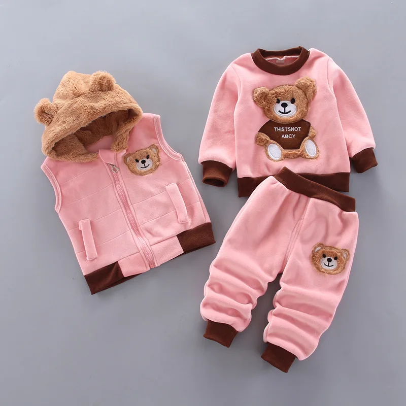 Boys Clothes Autumn Winter Warm Baby Girl Clothes Kids Sport Suit Outfits Newborn Clothes Infant Baby Christmas Clothing Sets