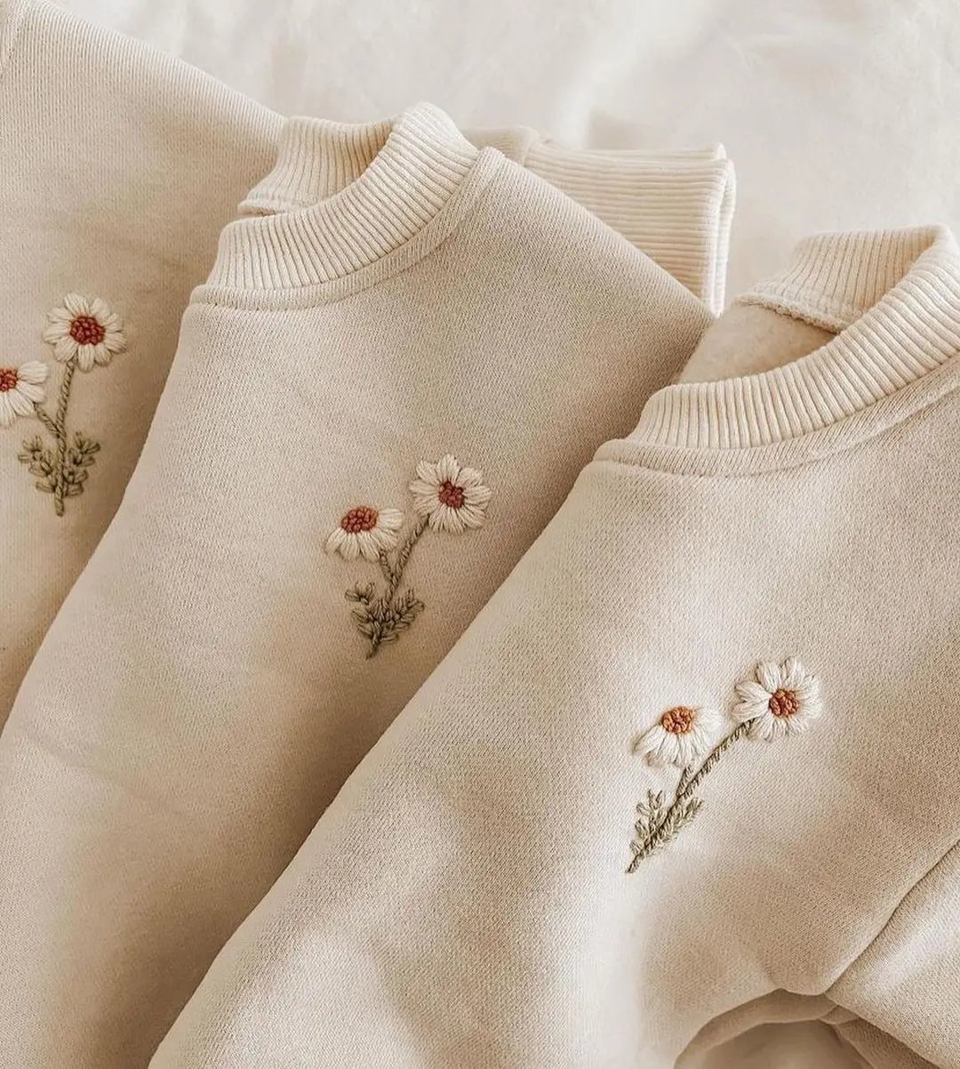 Baby Girls Clothes Set Fleece Embroidery Daisy Pullover Sweatshirt+Jogger Pants Set Girls Boys Tracksuit Toddler Girl Clothes