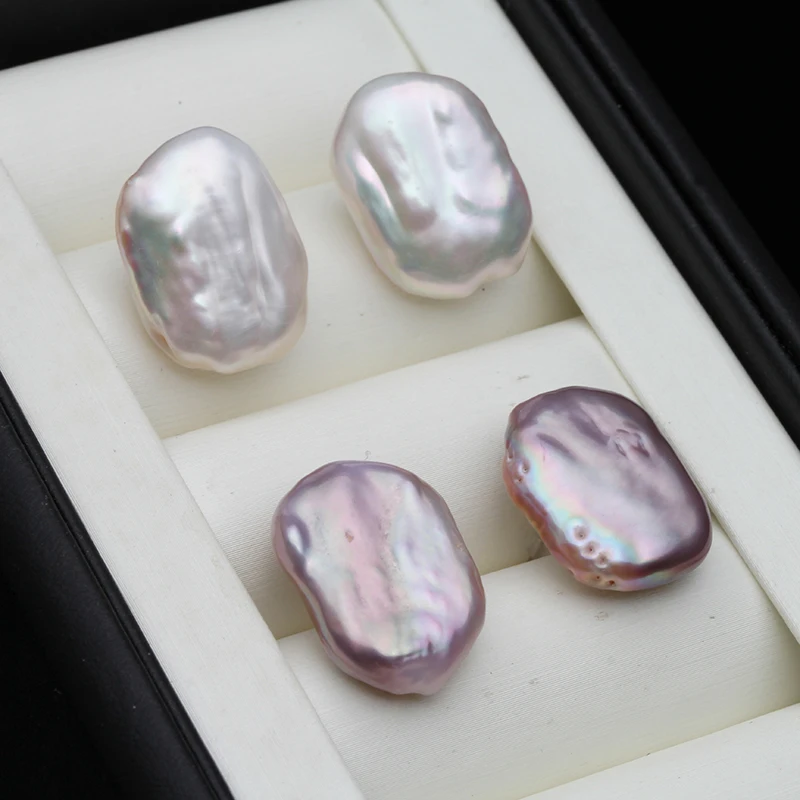Real Freshwater Earrings For Women,Baroque Pearl Earrings Wedding Gift,925 Silver Pearl Stud Earrings Fine