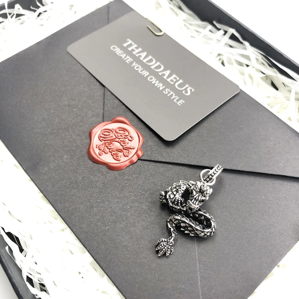 Pendant Dragon Brand New Punk Fashion Jewelry Europe 925 Sterling Silver Accessories Gift For Women & Rebel Men