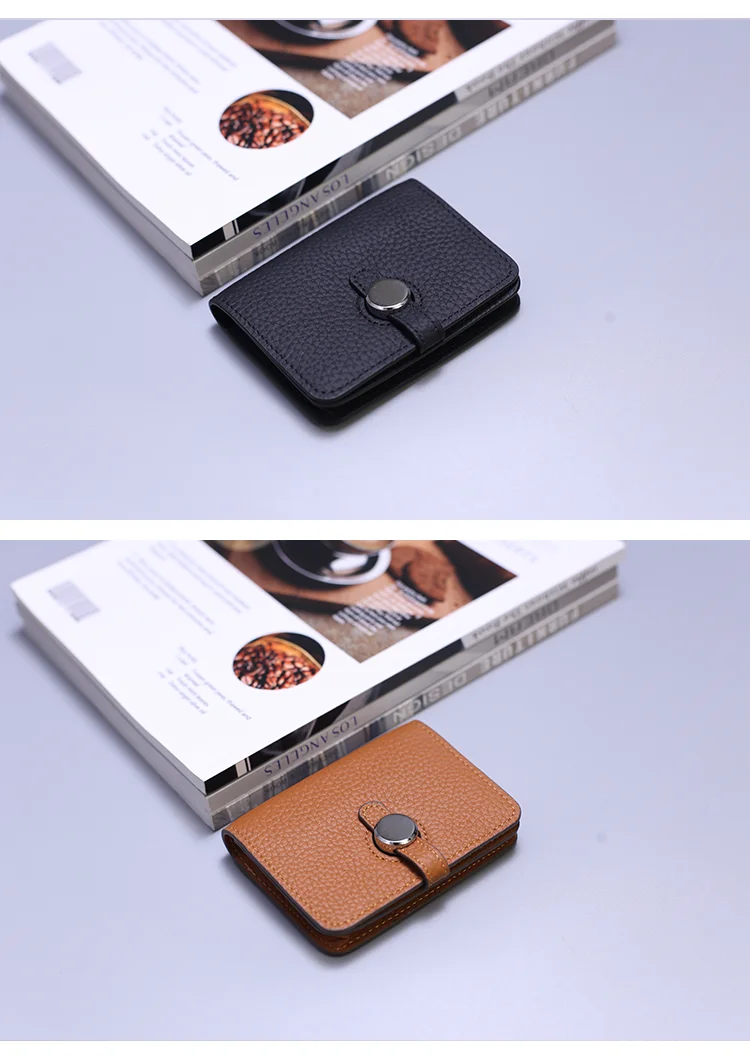 Genuine Leather Unisex Money Bag Luxury Design Famous Brand Hasp Square Wallet Fashion Card Holders Women Small Coin Purses