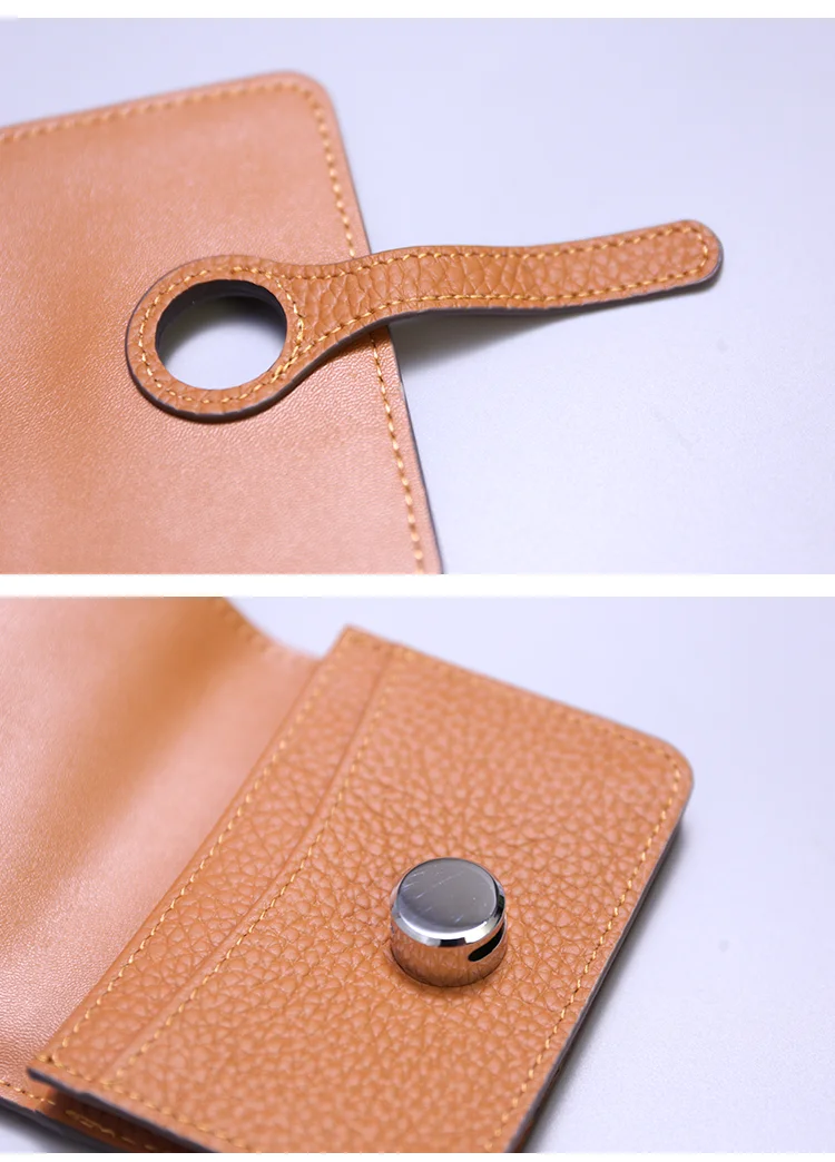 Genuine Leather Unisex Money Bag Luxury Design Famous Brand Hasp Square Wallet Fashion Card Holders Women Small Coin Purses