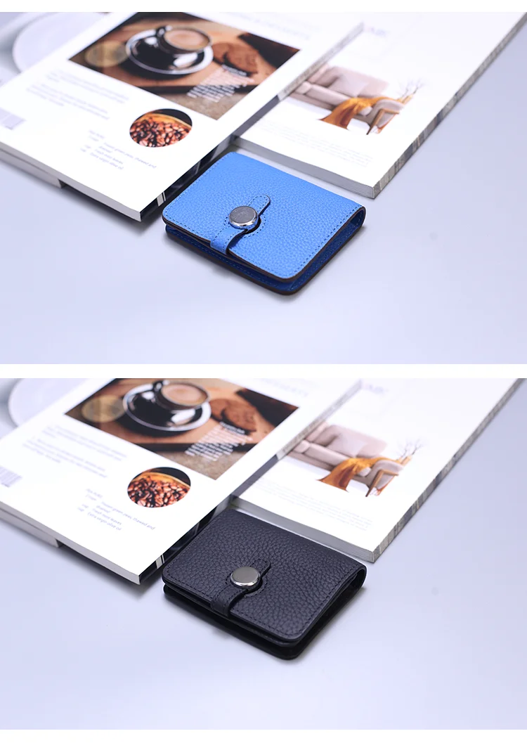 Genuine Leather Unisex Money Bag Luxury Design Famous Brand Hasp Square Wallet Fashion Card Holders Women Small Coin Purses