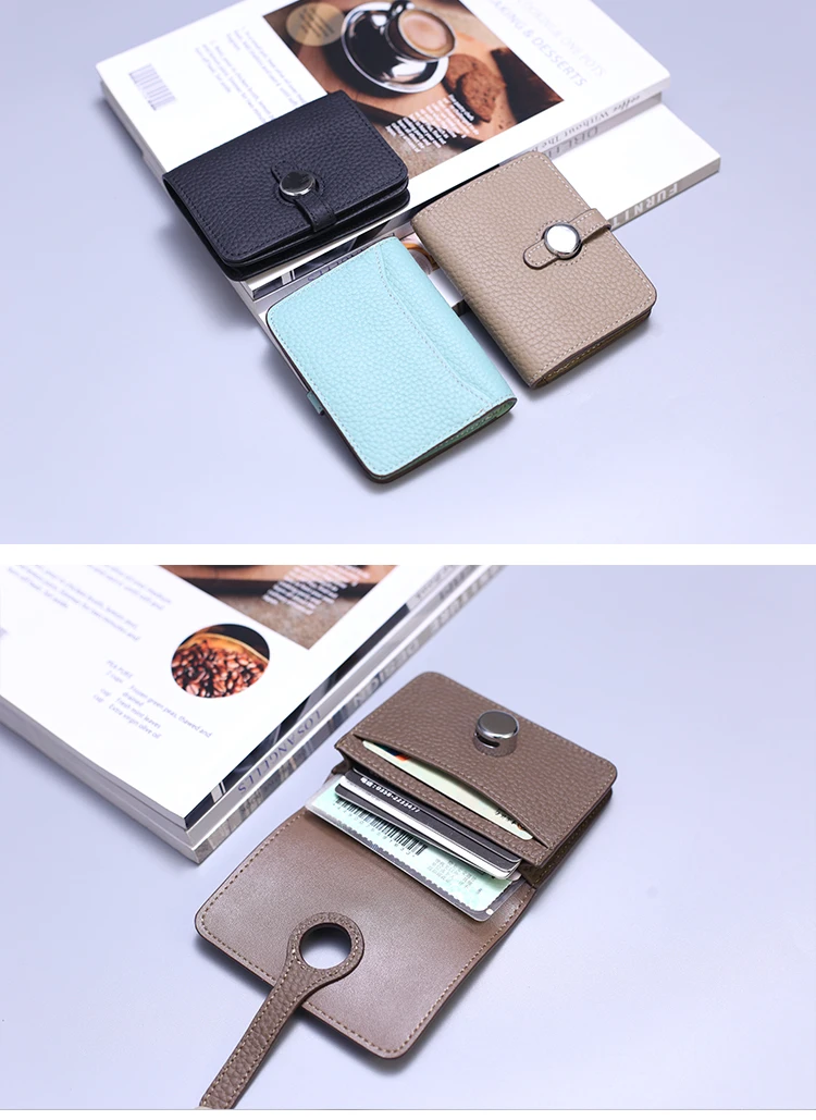 Genuine Leather Unisex Money Bag Luxury Design Famous Brand Hasp Square Wallet Fashion Card Holders Women Small Coin Purses