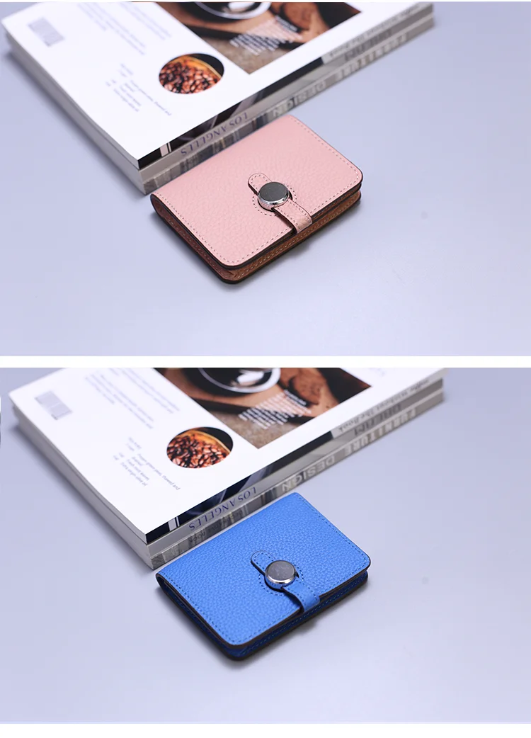 Genuine Leather Unisex Money Bag Luxury Design Famous Brand Hasp Square Wallet Fashion Card Holders Women Small Coin Purses