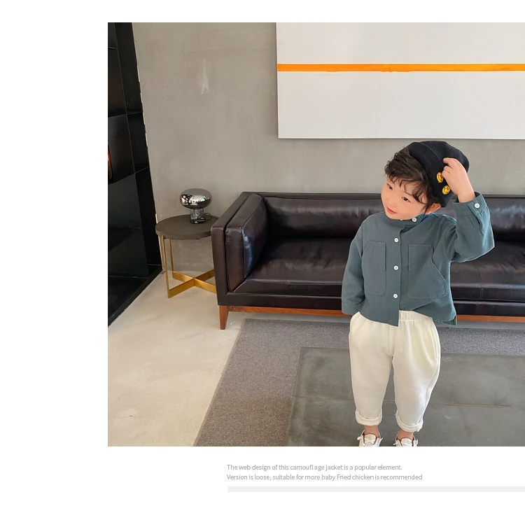 80-140 Cm Spring Autumn Girls Boys Casual Long Sleeve Shirt Baby Kids Children Leisure Blouse