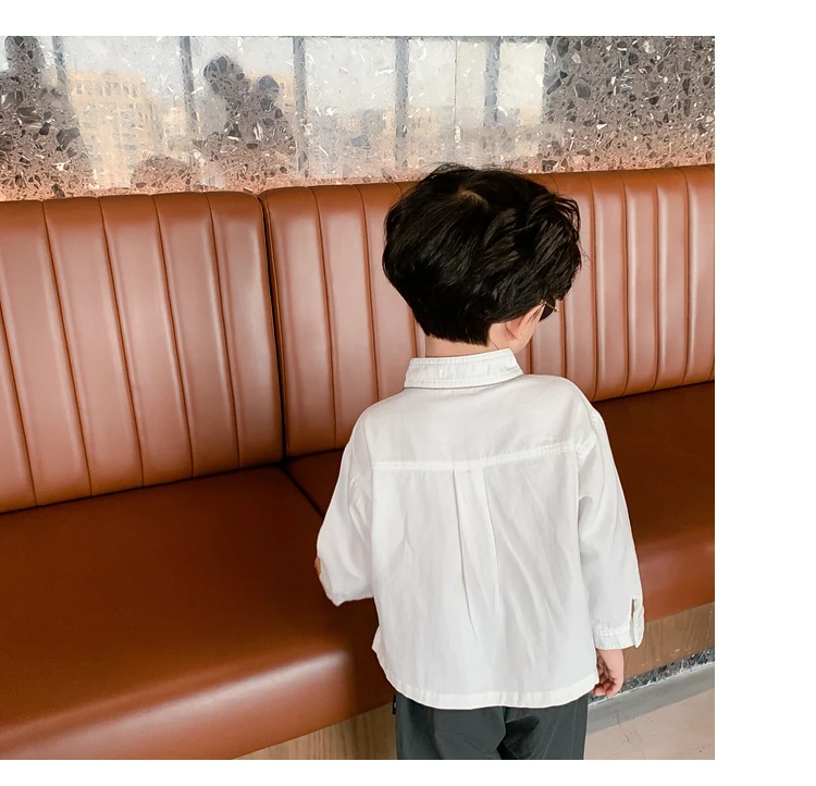 80-140 Cm Spring Autumn Girls Boys Casual Long Sleeve Shirt Baby Kids Children Leisure Blouse