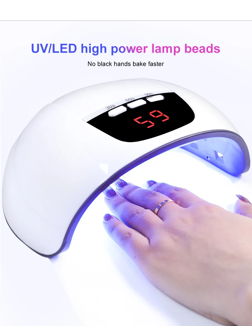 Professional Nail Dryer 18LEDS Infrared Sensor Manicure Nail Lamp for Quick Curing All UV Gel Nail Polish Nail Dryer Salon Tools