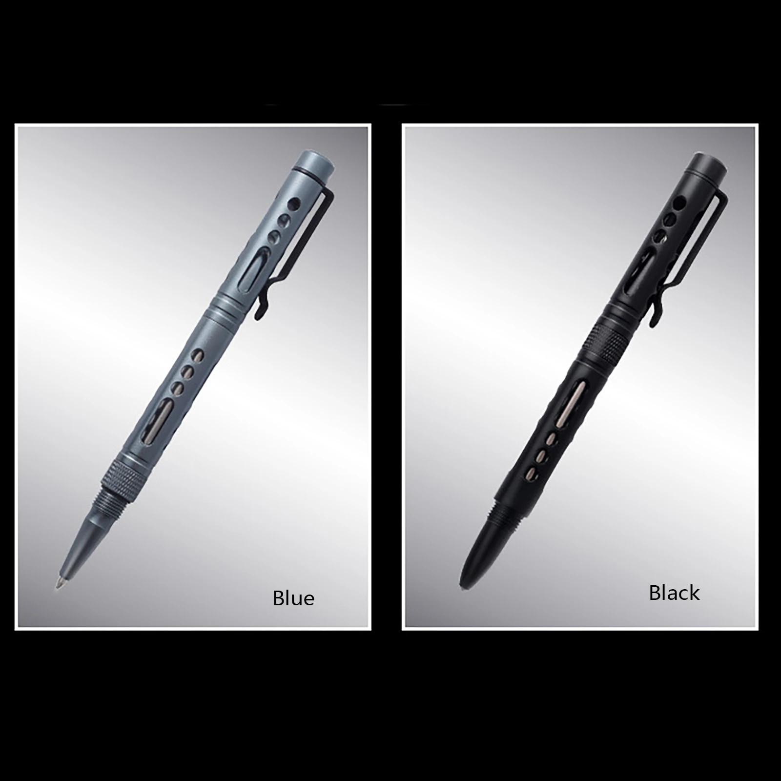 Super Fine Light CNC Aluminum Metal Knock Ballpoint Pen Self Defence Survival Tungsten Breaker EDC