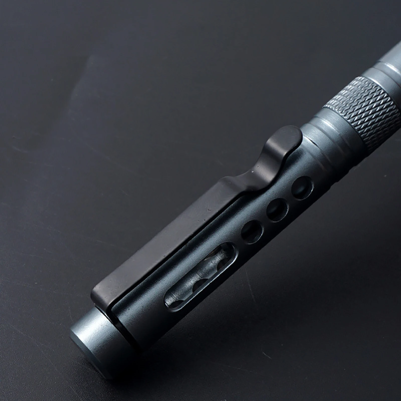 Super Fine Light CNC Aluminum Metal Knock Ballpoint Pen Self Defence Survival Tungsten Breaker EDC