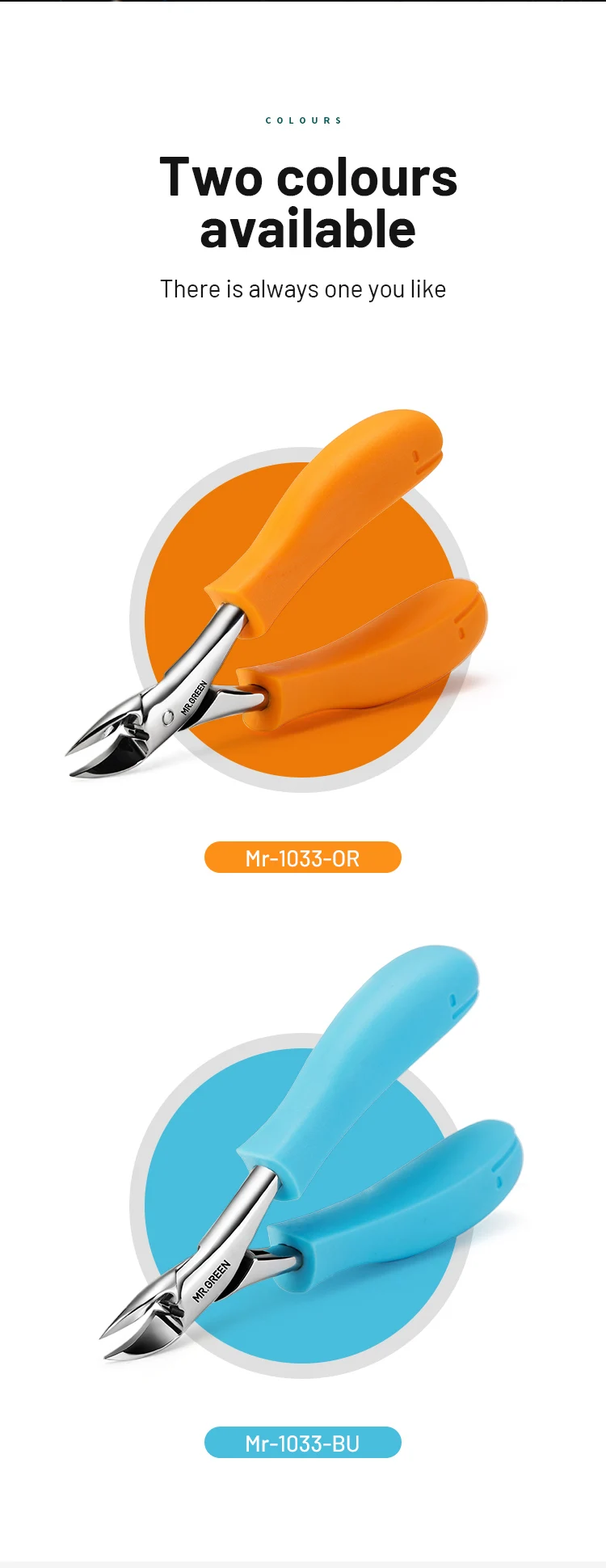MR.GREEN Toenail Clippers Nail Cutters Professional Pedicure Ingrown Nail Tools Anti-Splash Manicure Sets Stainless Steel