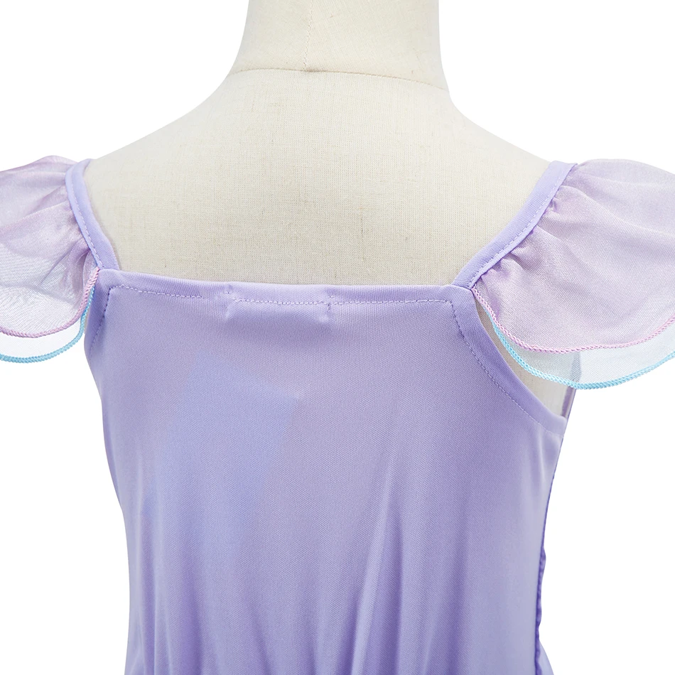 Little Girl Rapunzel Costume Party Fancy Princess Dress Christmas Cosplay Belle Sleeping Beauty Cinderella Carnival Disguise