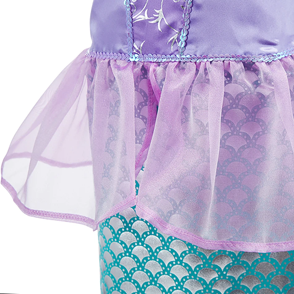 Little Girl Rapunzel Costume Party Fancy Princess Dress Christmas Cosplay Belle Sleeping Beauty Cinderella Carnival Disguise
