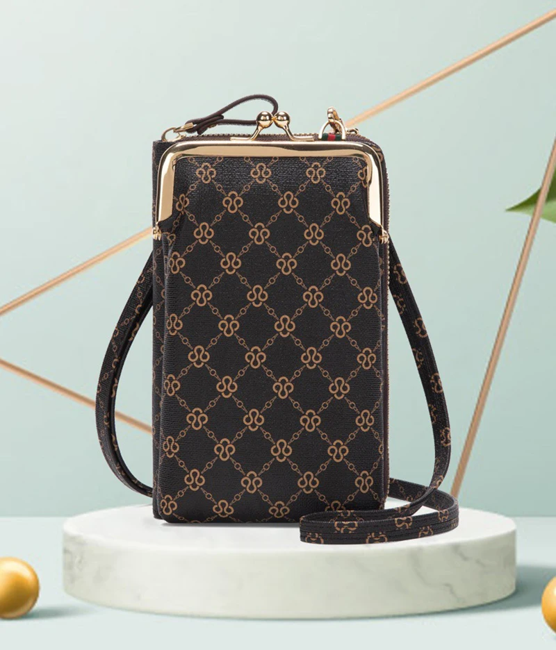 Fashion Women's Shoulder Bag PU Leather Crossbody Bags Zipper Card Holder Wallets Cell Phone Handbag for Women Ladies Gifts